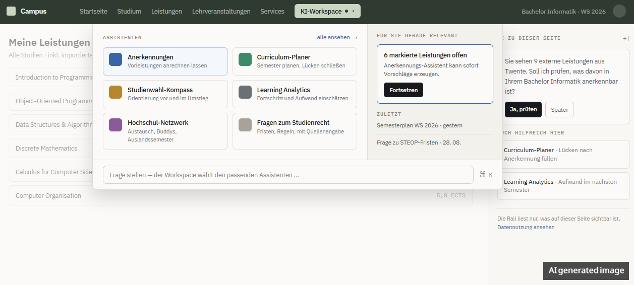 aiCAMPUS Plattform Stack